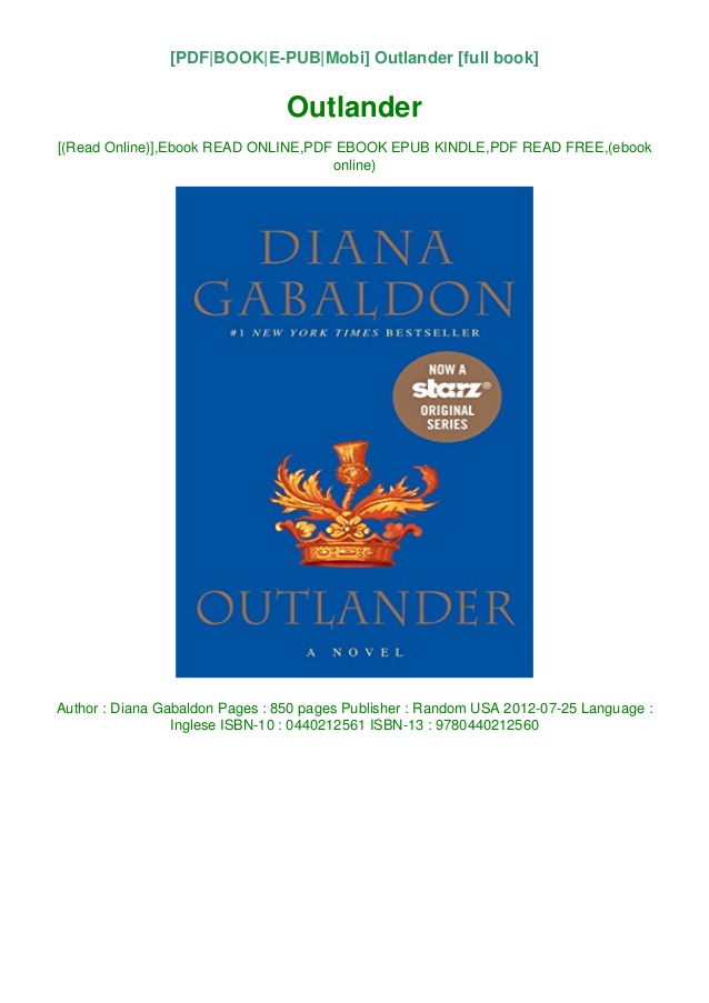 Outlander Free Pdf Download